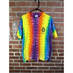 Vintage 90s Microsoft Developer Network Tie Dye Hanes USA Made Adult XL